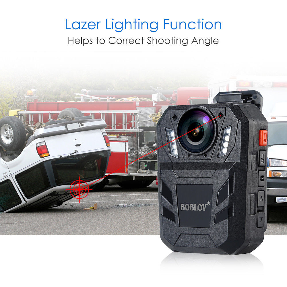 BOBLOV WA7-D Mini Camara Policial 64G Video Recorder Body Camera HD1296P Remote Control Mini Comcorder Security Guard Cam Police
