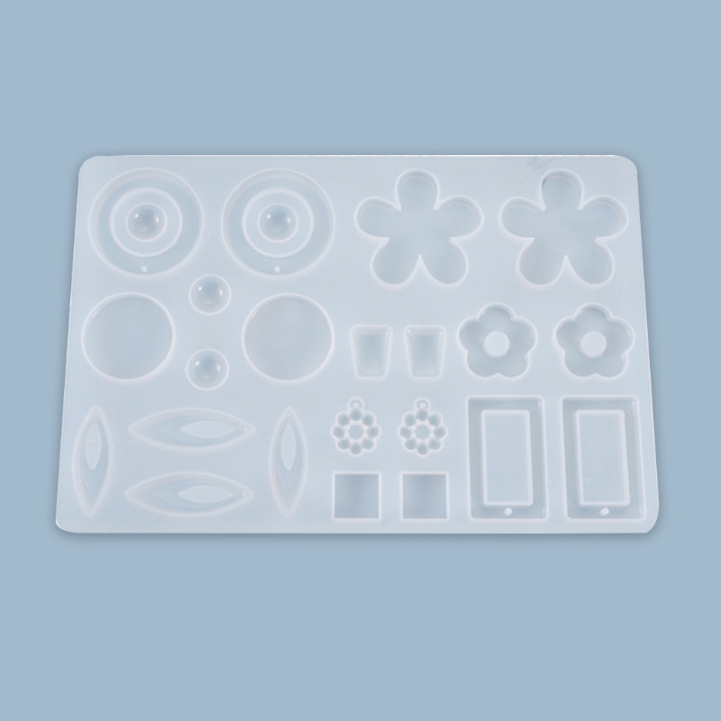 42Styles Crystal Epoxy Resin Mold Earrings Pendants Casting Silicone Mould DIY Crafts Jewelry Making Tools High Quality dropship