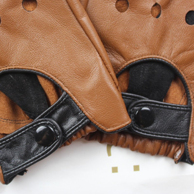 Driving Hot Men's Luxurious sheepskin Winter Autumn Driving Keep Warm Gloves Cashmere Tactical gloves Black Outdoor Sports