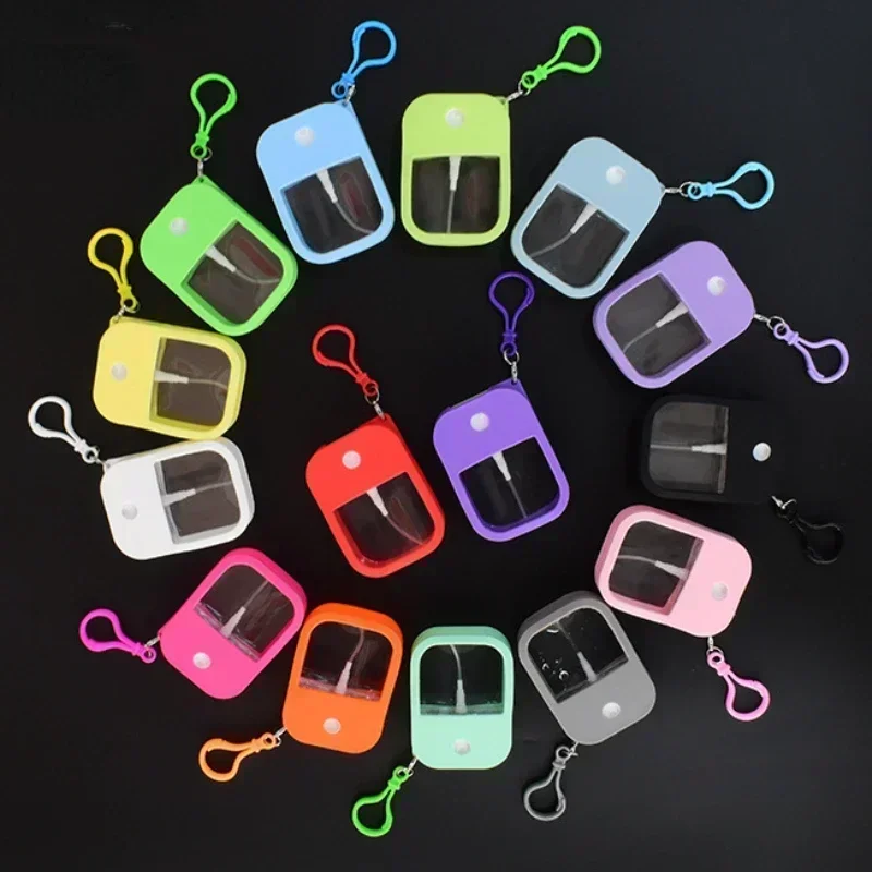 38ml Spray Small Sanitizing Spray Scented Vegan Hand Sanitizer Spray with Keychain Perfume Alcohol Water Bottle Travel