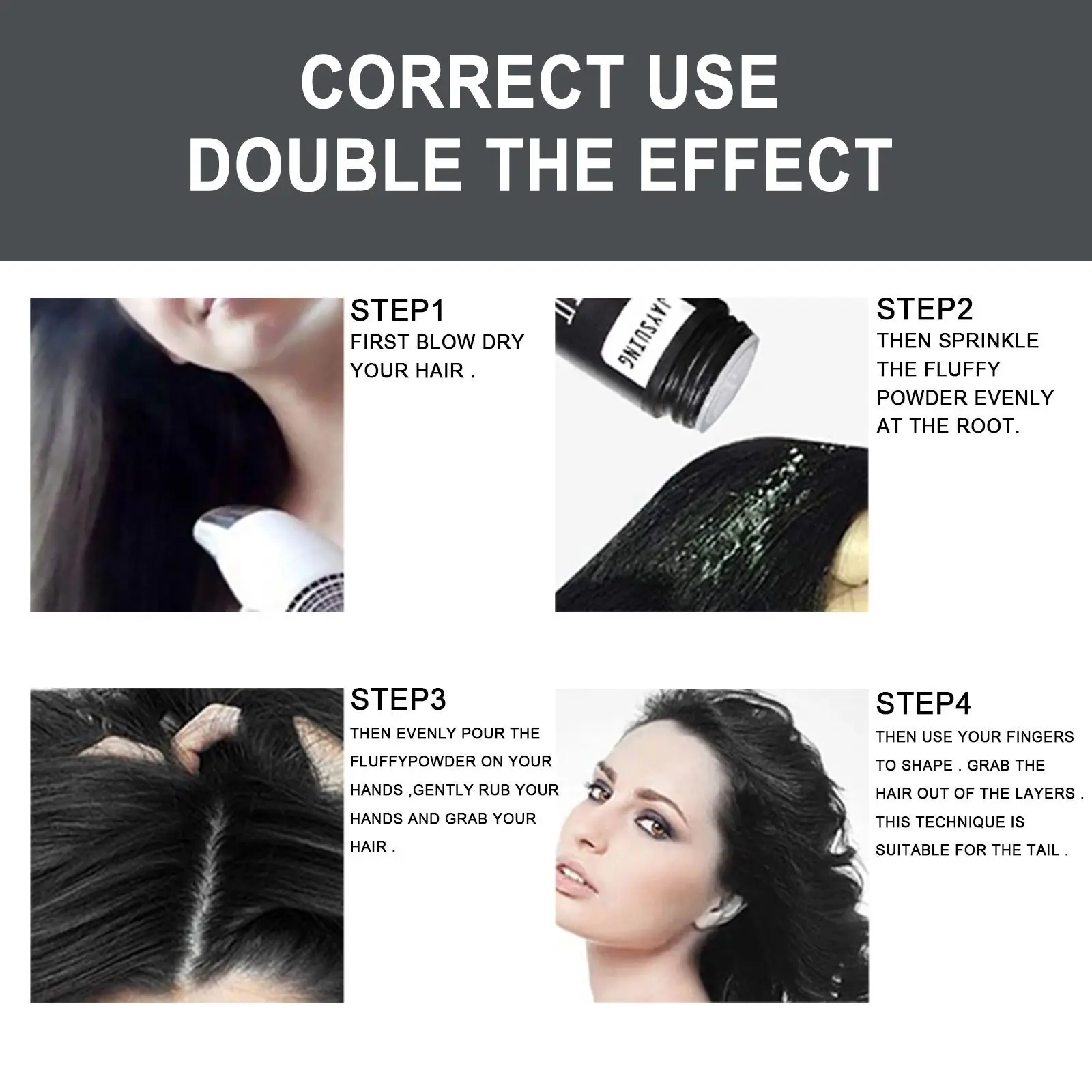 Mattifying Hair Powder Increases Hair Volume Long-Lasting Hair Texturizer Powder Unisex Fluffy Thin Hairs Styling Powder