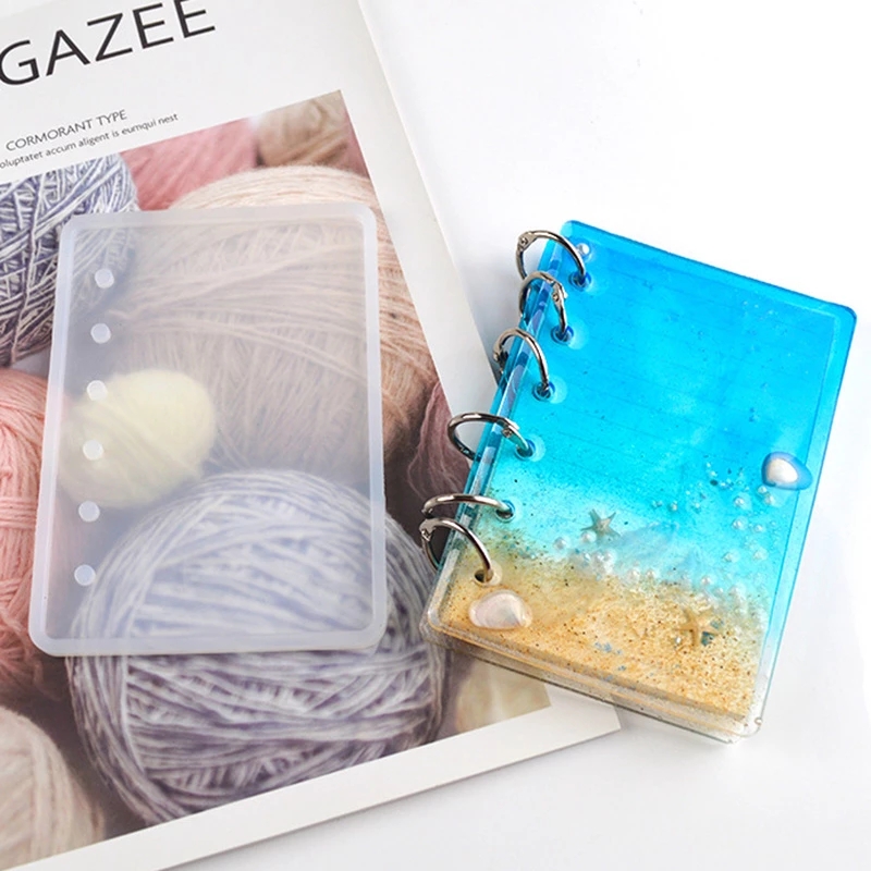 A4 A5 A6 A7 Notebook Cover Silicone Mold Crystal Epoxy Resin Molds For DIY UV Resin Mould Handmade Crystal Book Accessories