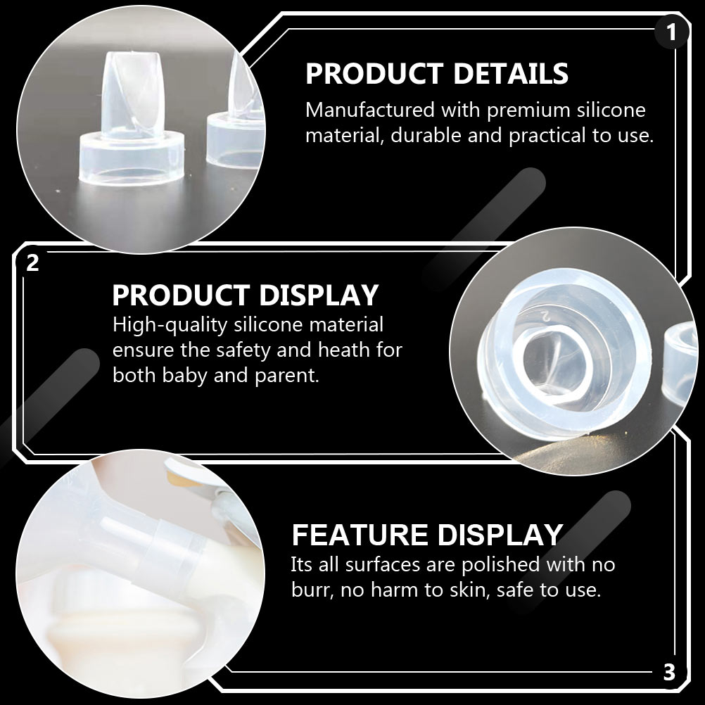 8Pcs Valves Compatible with Spectra Pump Parts Accessories ( Transparent ) 19mm