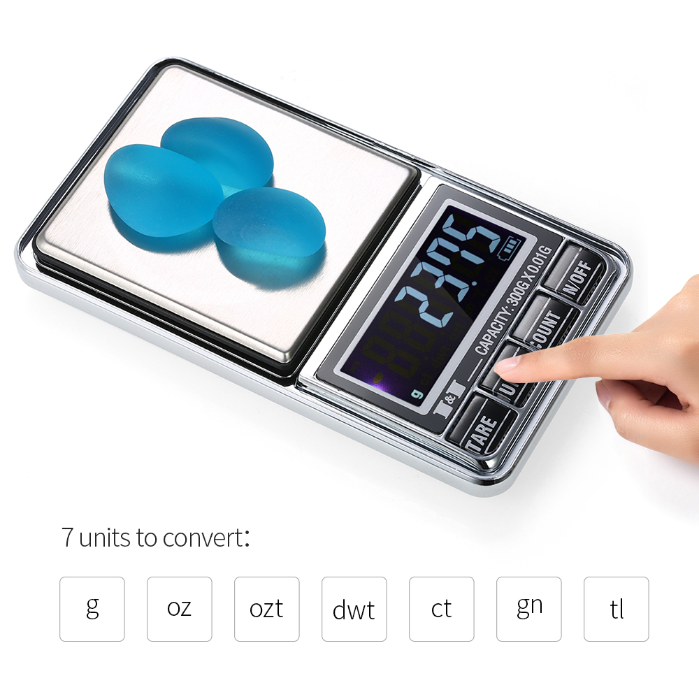 100g 200g 300g 600g 1000g Electronic Scale 0.01g Professional Mini Balance Digital Scale Jewelry Pocket Scale Balance