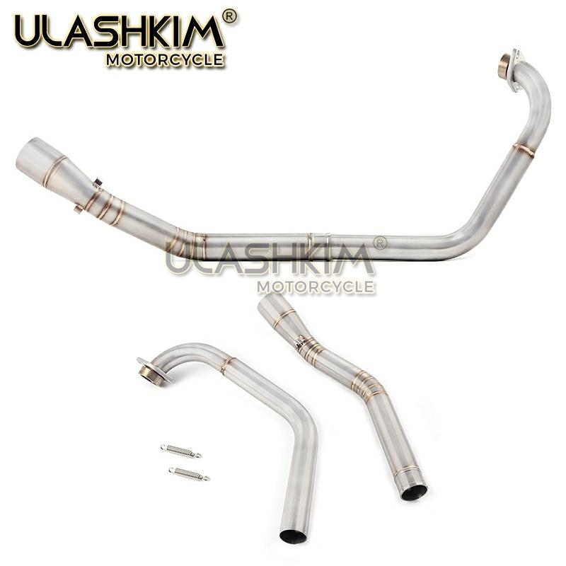 Motorcycle Full Exhaust Escape System Modifed Middle Link Pipe Slip-On For yamaha YZF R15 MT15 MT 15 125 V3 R125 2008-2019
