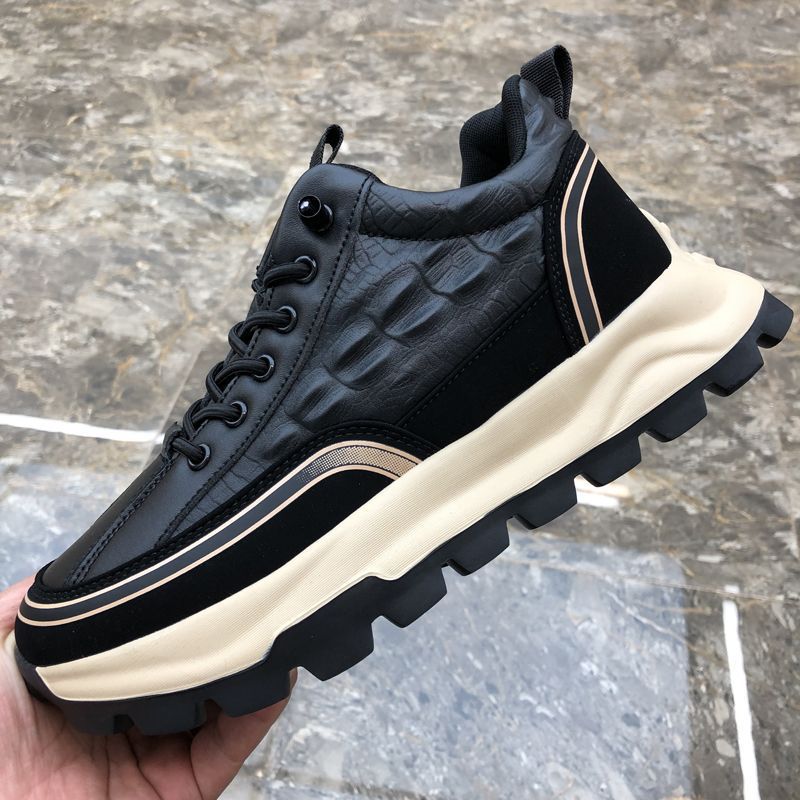 Spring New Ddmysports Men S Leather Waterproof Fashion Casual Shoes Versatile Comfortable Wear Trend Black Outdoor Shoes hoes hoes