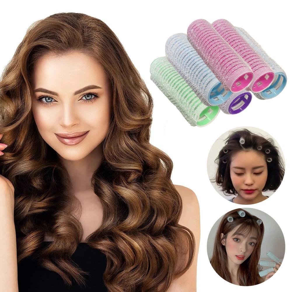 6Pcs Bangs Hair Root Fluffy Hair Clips Lazy Portable Straight Hair Styling Curling DIY Curler For Women Beauty Tools