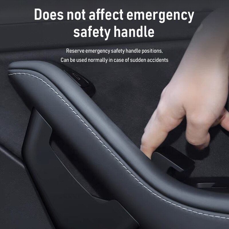 For Tesla Model 3 Model Y Car Door Side ABS Storage Box Interior Handle Tray Organizer Hidden Holder Box Decoration Accessories