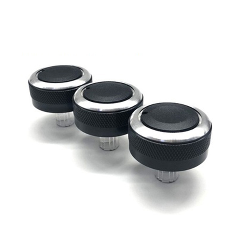 3pcs/set Aluminum Alloy car ac knobs For Hyundai ACCENT air conditioning heat control switch knob ac knob car auto assessoires