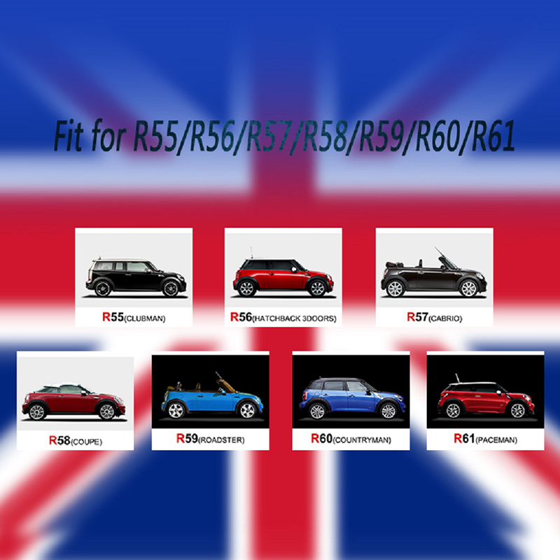 Car Interior Mirror Cover Cap For MINI Cooper JCW S One R55 R56 R57 R58 R60 R61 Countryman Rear View Mirror Sticker