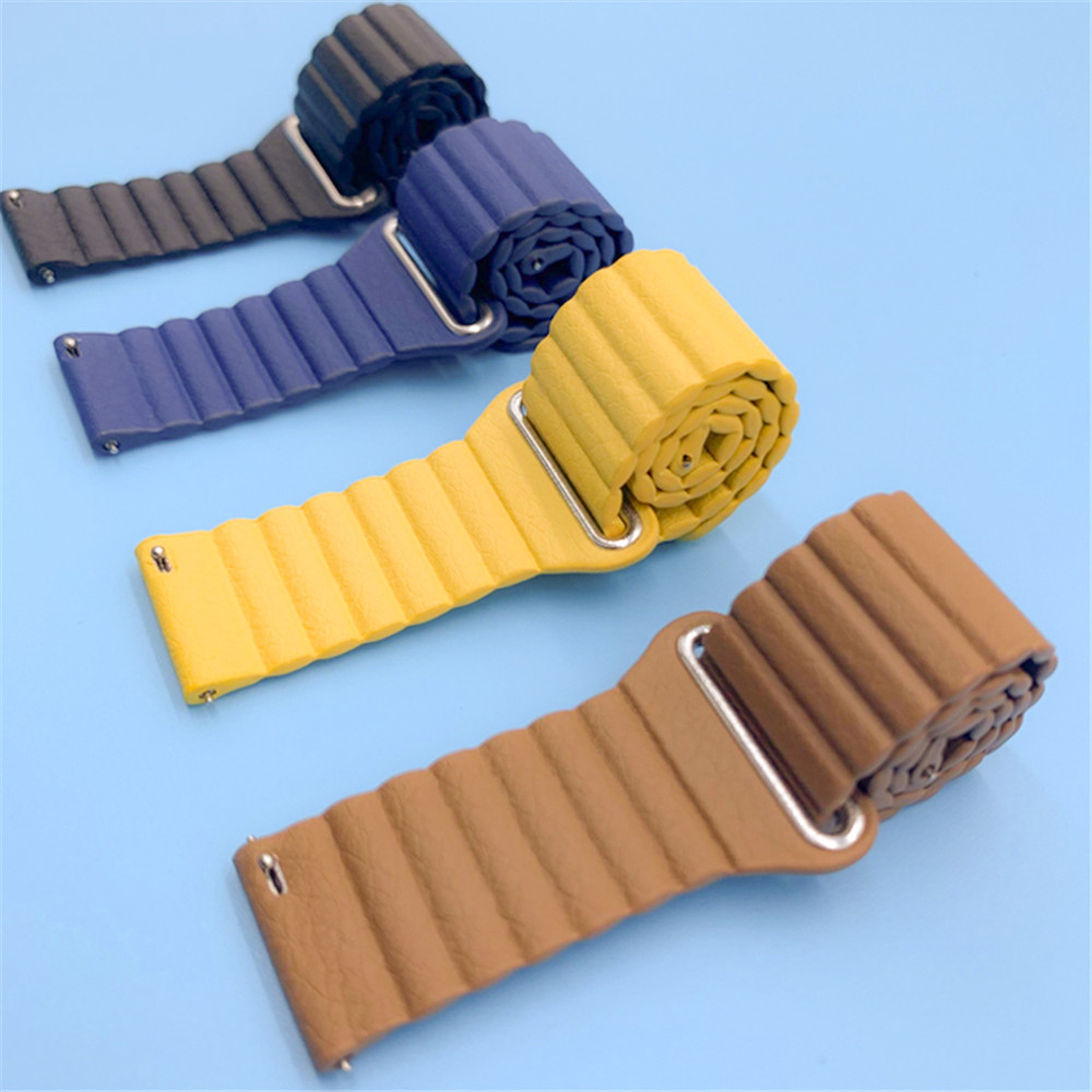 Loop Leather Strap for HUAWEI WATCH 3 GT 2 46mm 42mm Band Bracelet for HONOR ES GS Pro Magnetic Wrist Belt 20mm 22mm Watchbands