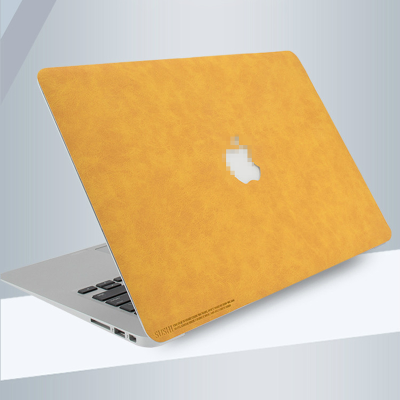 Premium PU Leather Laptop Skin Cover For Macbook Air 11.6 12 13 13.3 Pro 13.3 15.4 inch 2020 Retina M1 Case Cover Stickers