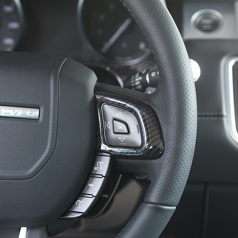 ABS Car Styling Steering Wheel Decorative Frame for Land Rover Range Rover Evoque Car Interior Accessories 4 Styles