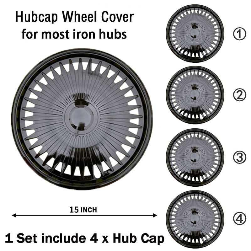 4PCS R14 R15 R16 Inch Universal Wheel Cover Hubcap Replacement Hub Caps Wheel Rim Cover PP Tire Accessories Snap On SUV Truck