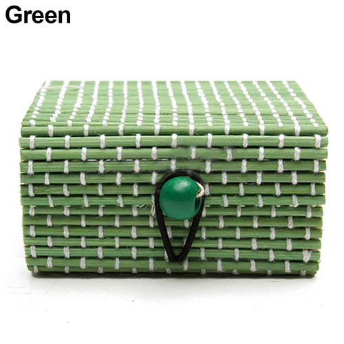 Jewelry Storage Cases Bamboo Wooden Ring/ Necklace/ Earrings Case Jewelry Boxes Holder Gift 11 Colors Bamboo Jewelry Box New 201