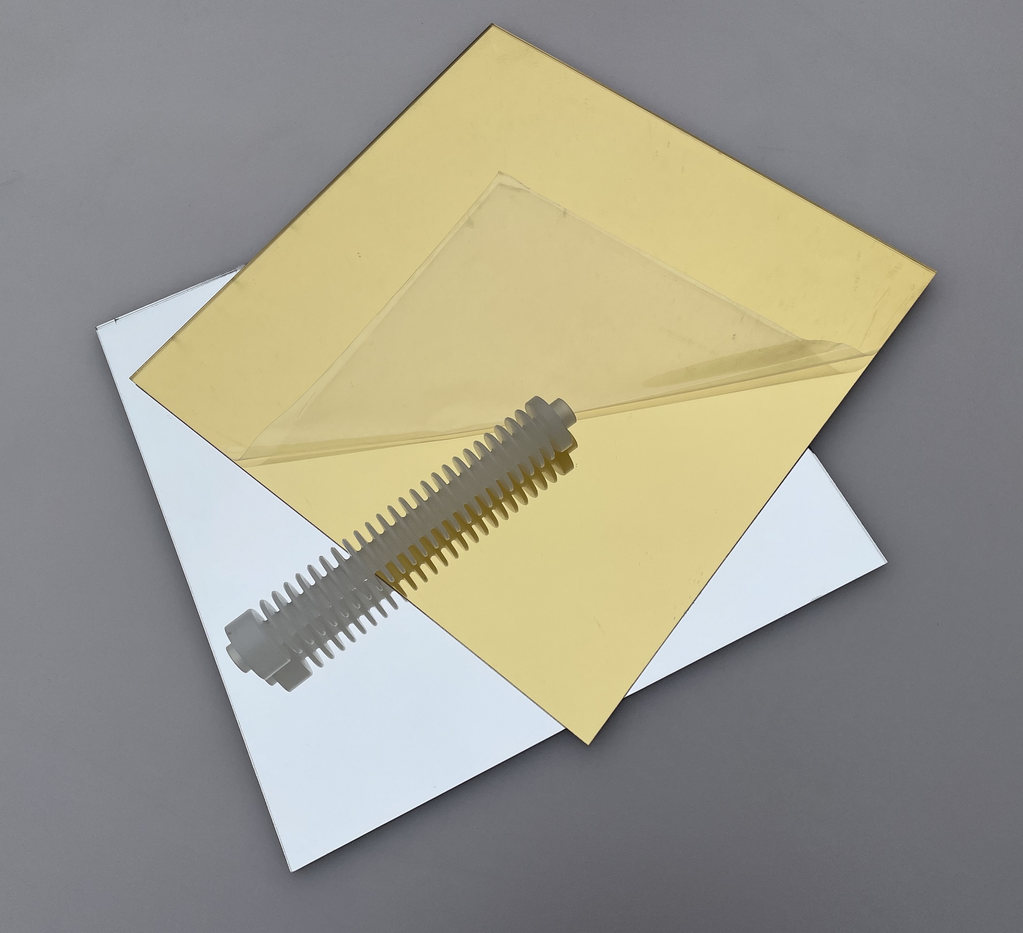 3MM Gold Silver Red Acrylic Mirror Square Sheet Plastic Pier Glass Hotel Decorative Lens Plexiglass Mirrors