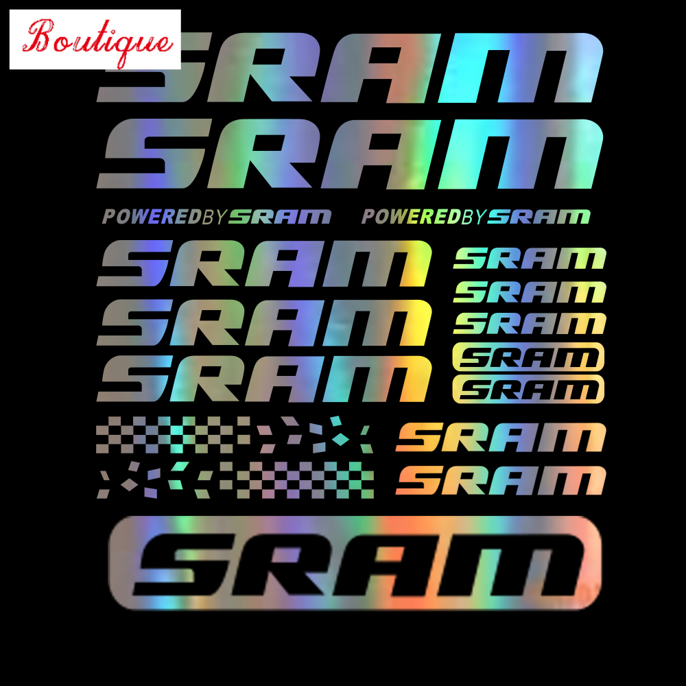 Jpct car compatible SRAM bicycle frame MTB waterproof cover scratch Vinyl Sticker 20cmx14 16cm