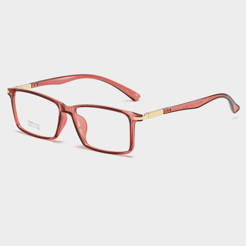 Square Glasses Frame Woman Men Glasses Retro Myopia Optical Frames Metal Clear lenses Black Gold Eyeglasses Oculos 8121