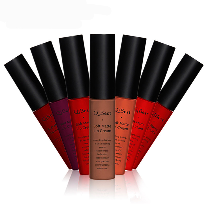Matte Velvet Lip Gloss Waterproof 24 Hours Long-lasting Silky Texture Liquid Lipstick Lip Tint Pigment Cosmetics Beauty Makeup