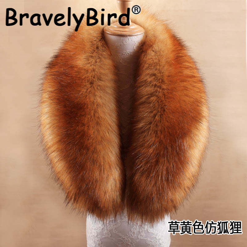 2023 100% High Quality Faux Fur Collar For Women Men Children 50cm 75cm 90cm Fur Scarf Winter Jackets Hood Warm Fluffy Decor