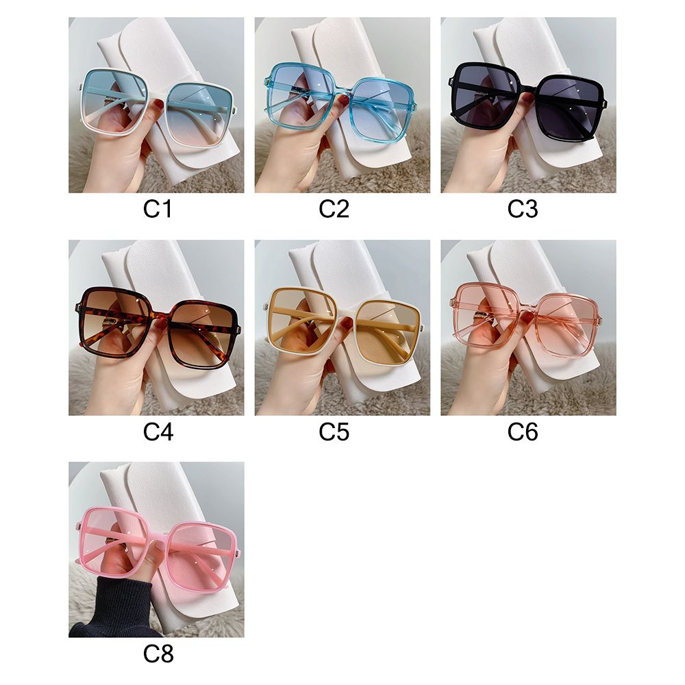 Oversized Sunglasses for Women Luxury Vintage Square Sun Glasses Classic UV400 Big Frame Lady Eyewear
