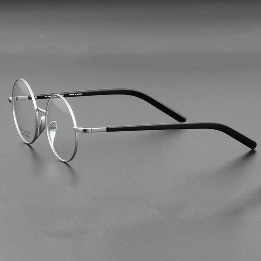 Japanese Handmade Retro Round Large Titanium Glasses Frame Optical Myopia Men Gafas Women Eyeglasses Ultra-light Spectacles