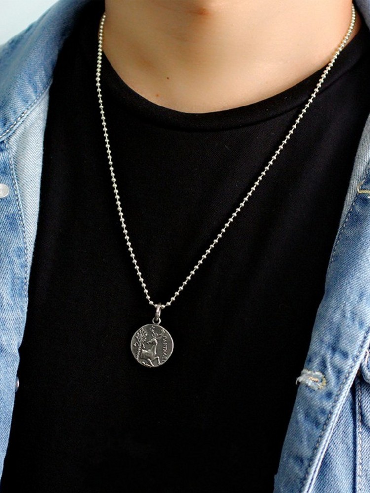 BOCAI New 100% Solid S925 Silver ancient coin Pendant handmade ancient Rome Egypt Greece Silver Currency Man and Woman Pendants