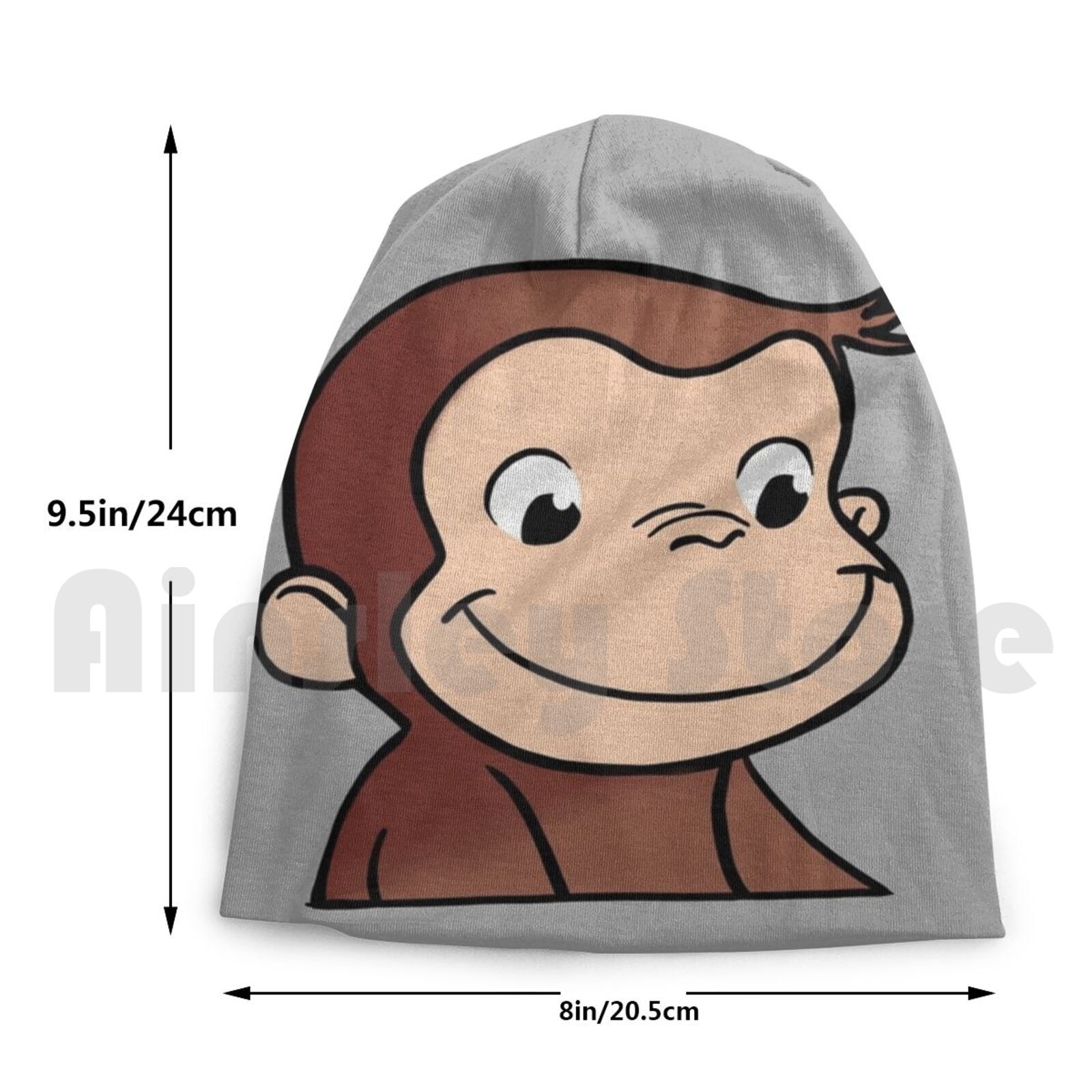 Curious George Beanies Pullover Cap Comfortable Cute Brown Monkey Curious George Beige Pbs Kids Children Girls Daisy