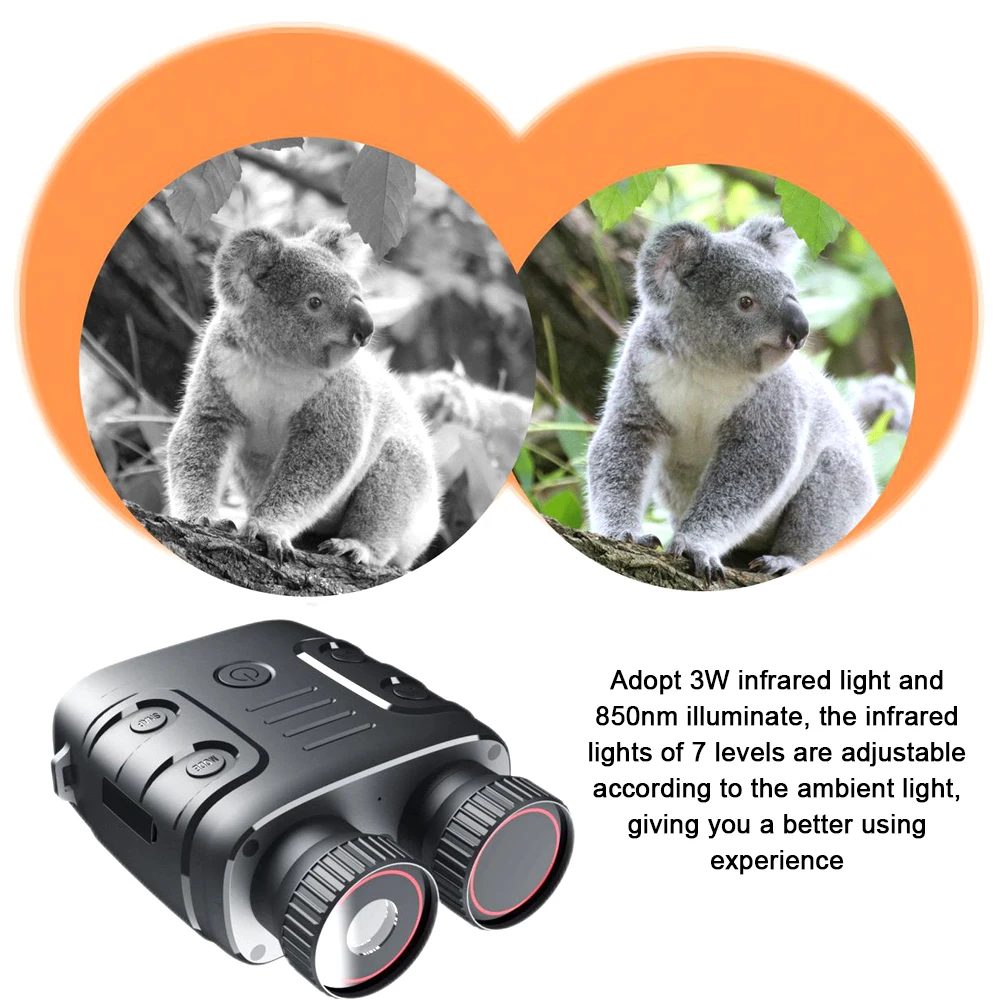 R18 1080P Binocular Infrared Night-Visions Device 5X Binocular Day Night Use Photo Video Taking Digital Zoom for Boating