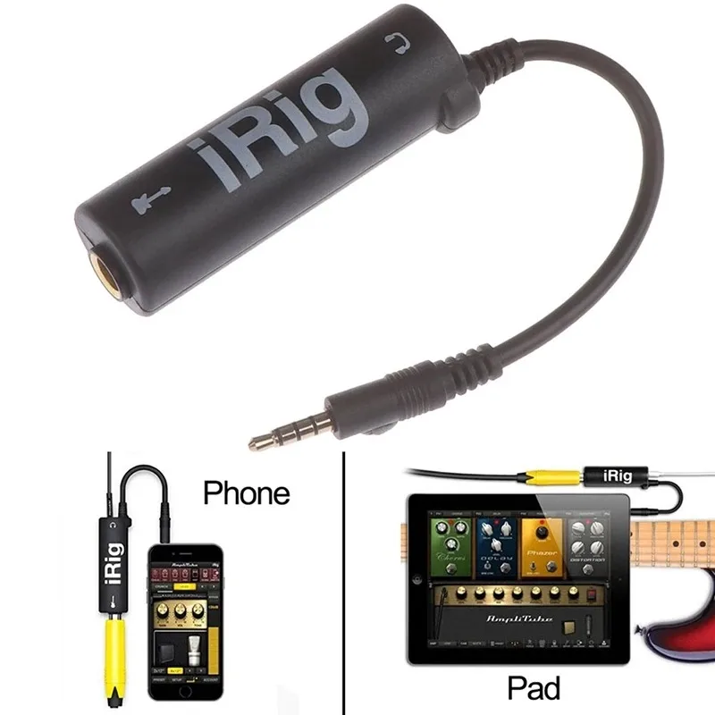 New Guitar Interface I-Rig Converter Replacement Guitar For Phone Guitar Audio Interface Guitar Tuner Guitar Line Irig Converter