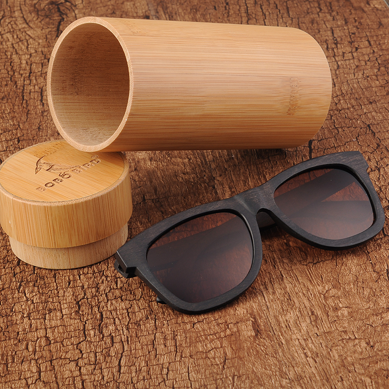 BOBO BIRD Ebony Wooden Male Lady Sunglasses Men's Luxury Brand Designer Polarized Sun Glasses Vintage sunglass women eyewear