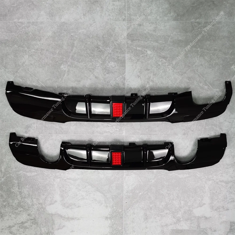 For Bmw E90 E91 E92 E93 Performance Style Rear Diffuser Rear Bumper Lip Splitter With Lamp 320i 320d 325d 330d 335i 05-12 M-Tech