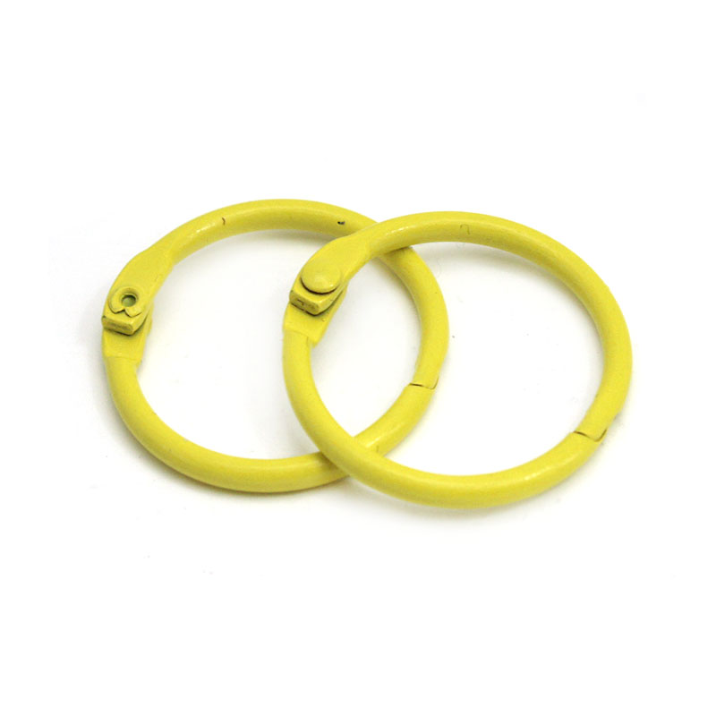 10-20Pcs/Pack Colorful Metal Alloy Card Key Ring Key Binder Jump Ring DIY O Shape Keychain For Jewelry Making DIY Accessories