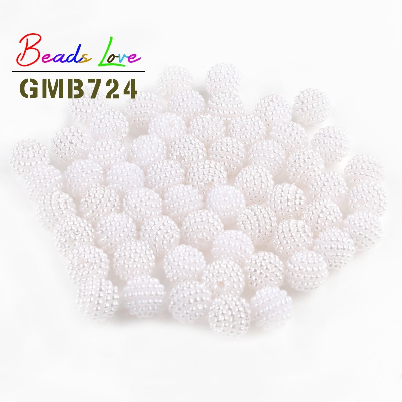 10mm-20mm Mixed Bayberry Beads Acrylic Beads Round Loose Europe Beads for Jewelry Making Fits Handmade DIY Bracelet Accessories