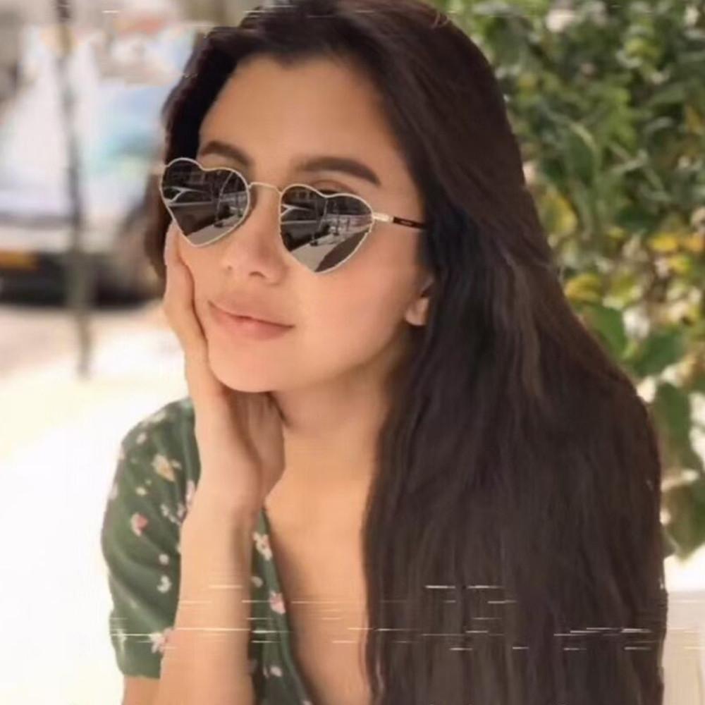 Heart Shaped Sunglasses Women Brand Design Metal Frame Candy Color Sun Glasses Female Vintage Gradient Shades Fancy Accessories