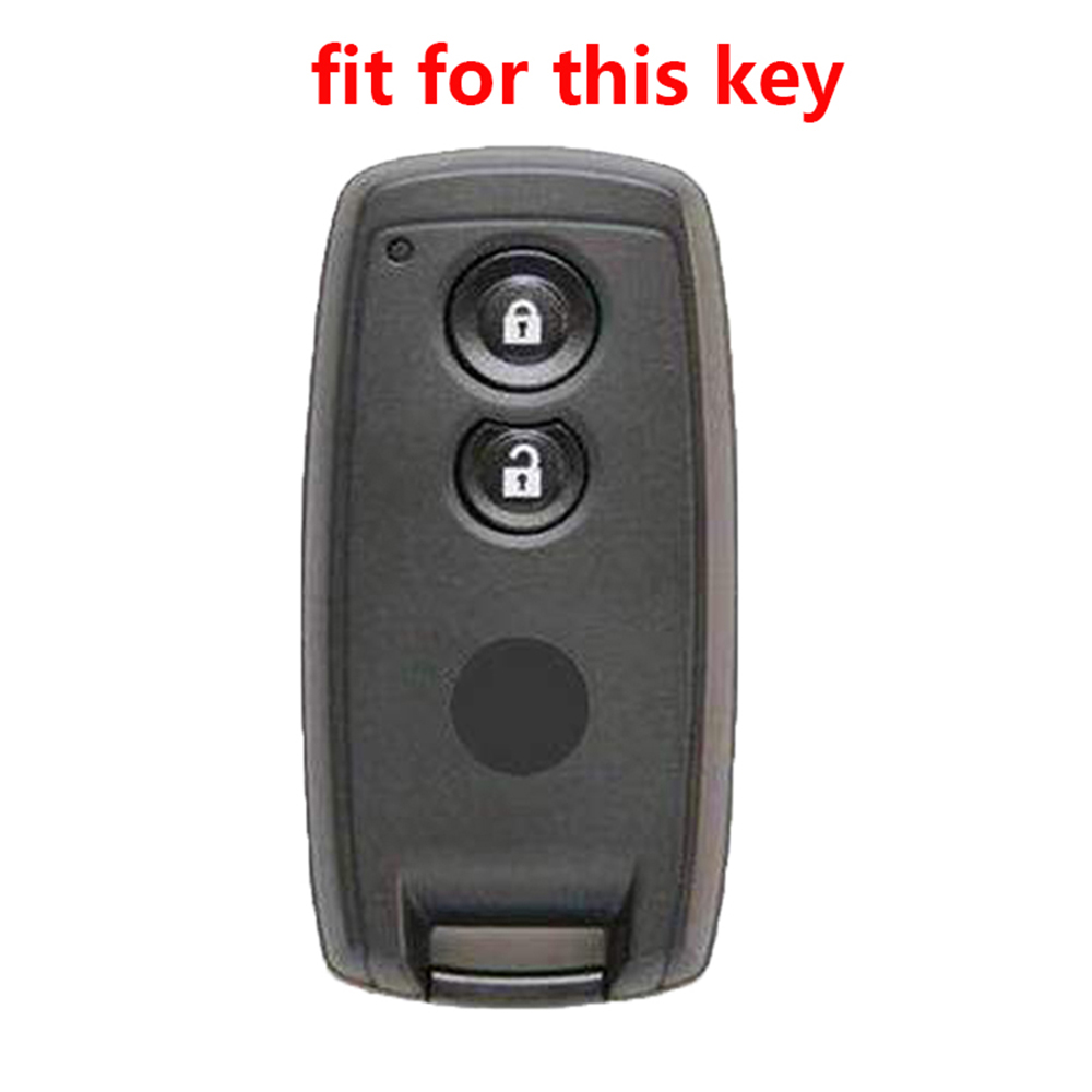 Kirtlandi Silicone Car Key Case Cover for Suzuki SX4 Swift 2007 2009 Grand Vitara Scorss XL-7 Keychain Holder Fob Skin Protector