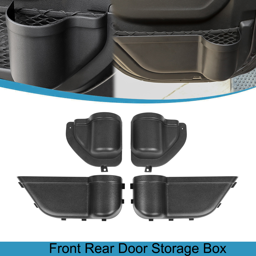 Car Front Rear Door Storage Pocket Organizer Box for Jeep Wrangler JL Gladiator JT 2018 2019 2020 2021 2022 Interior Accessories