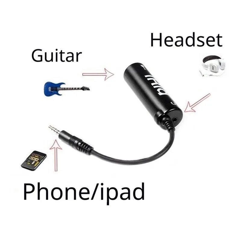 New Guitar Interface I-Rig Converter Replacement Guitar For Phone Guitar Audio Interface Guitar Tuner Guitar Line Irig Converter