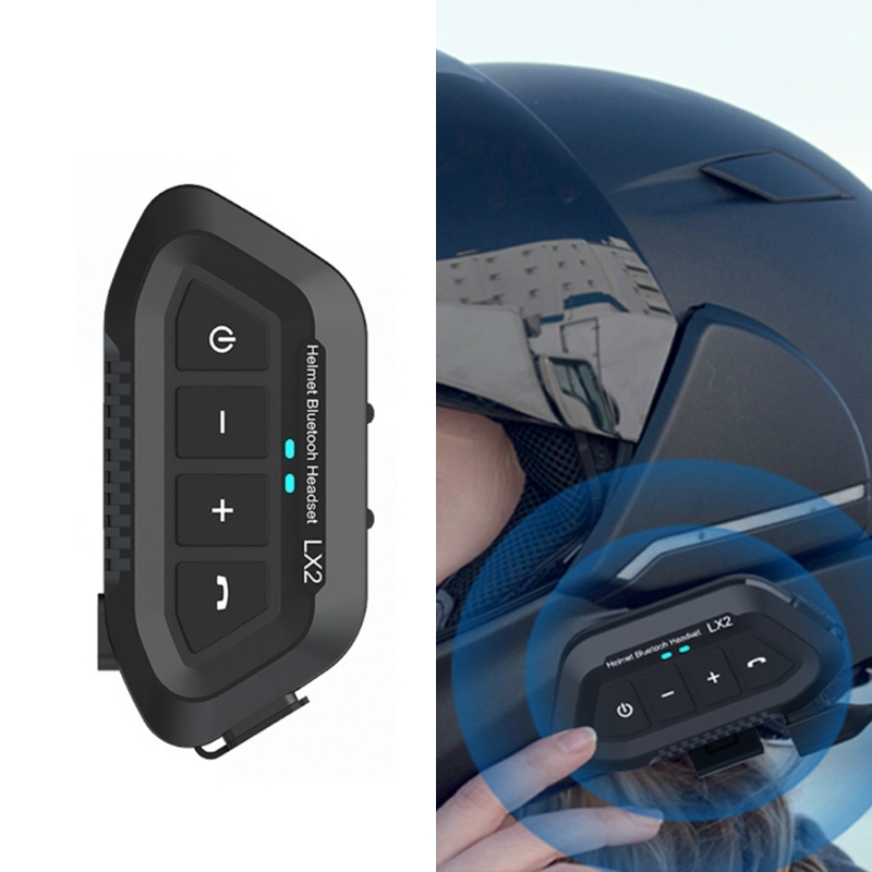 Waterproof Motorcycle Half Helmet Headphone Speaker Handfree Call for Riders LX2 N84F