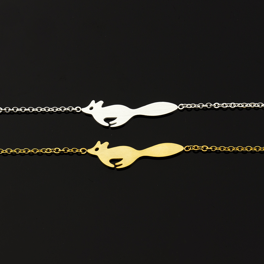 Delicate Little Prince Fox Charm Bracelet Bangle Natural Animal Anniversary Daughter Grandma Mom Sister Aunt Girlfriend Gift
