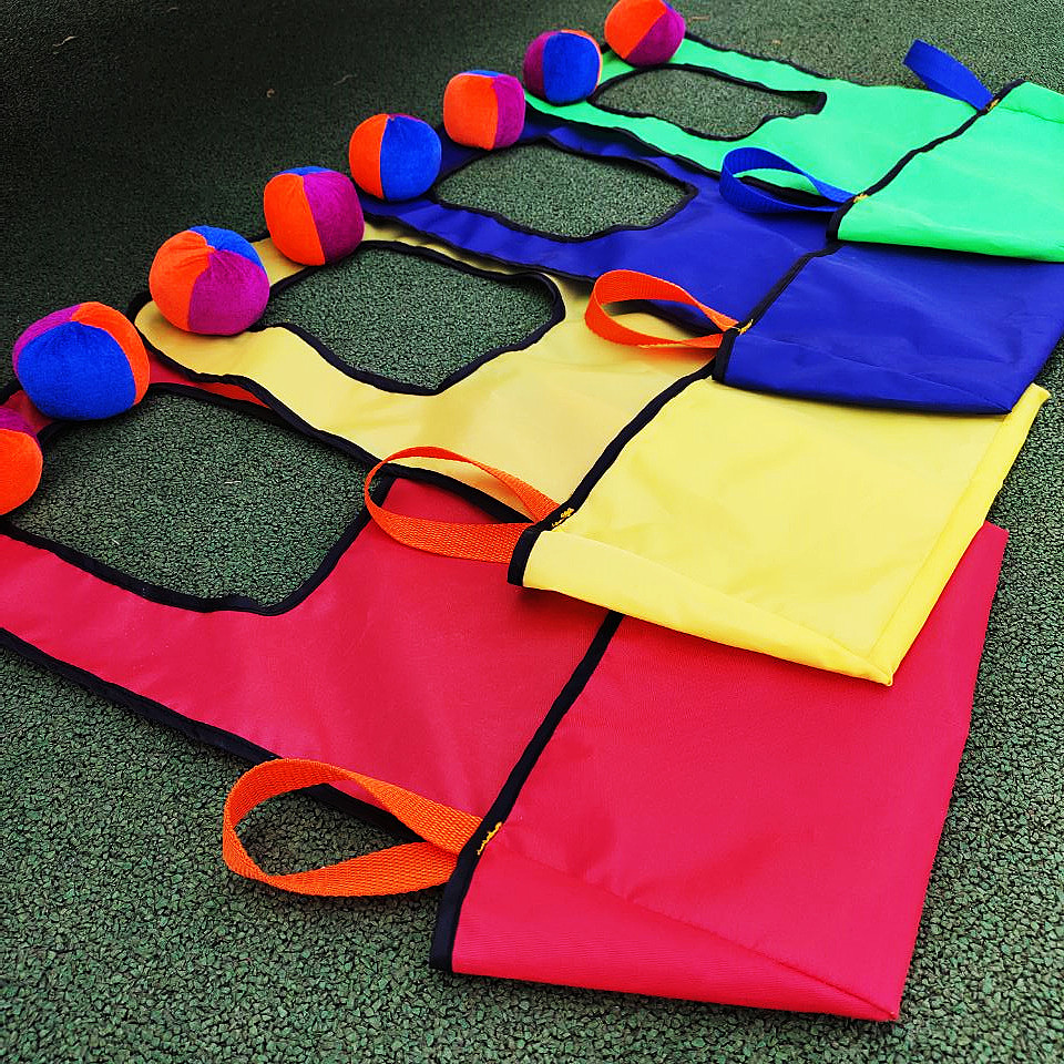 Sensory training 4 color kid throwing and catching game clothes kindergarten outdoor fun games children kindergarten game props