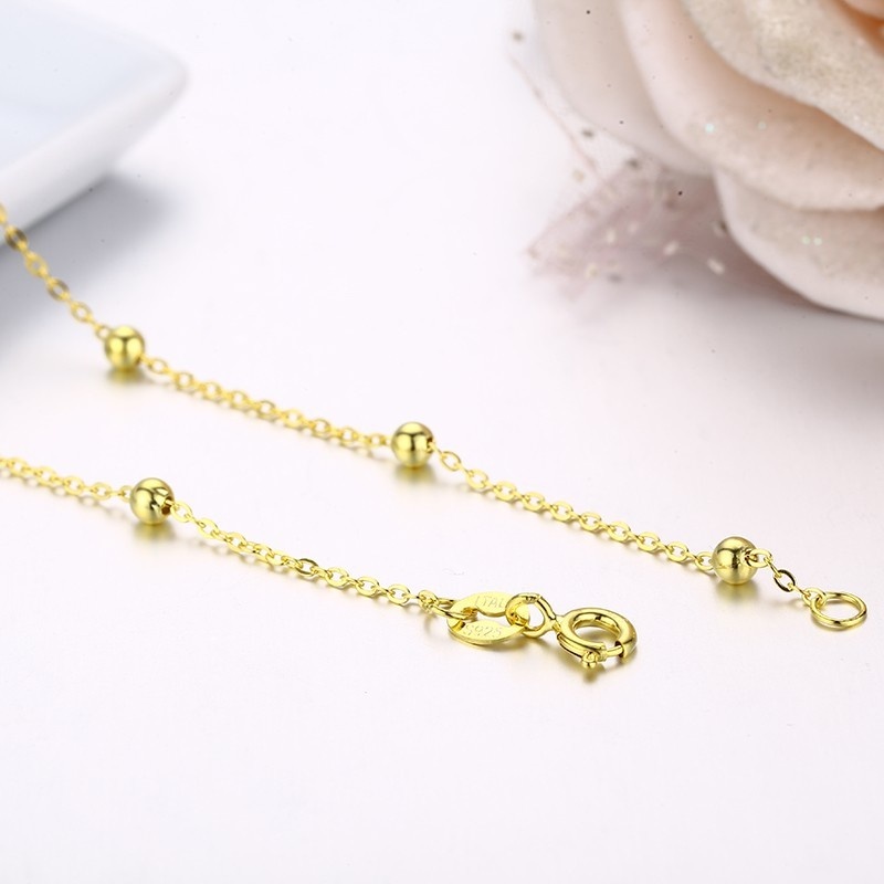 35cm-40cm 925 Sterling Silver Gold Color Short Chain Choker Necklaces Women Girls Kids Baby Jewelry Kolye Collier Stamped Italy