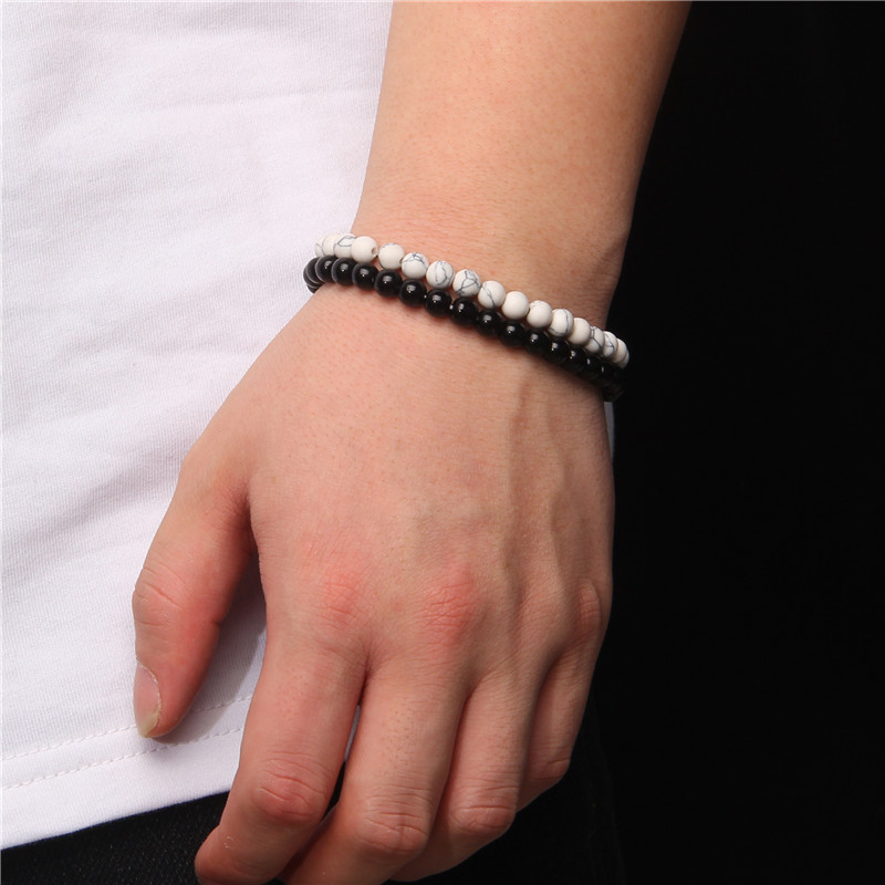 Natural Stone Beads Bracelet 6mm Round Tiger Eye Agates Quartz Beads Stretch Bracelet for Women Men Yoga Charm Jewelry Gifts