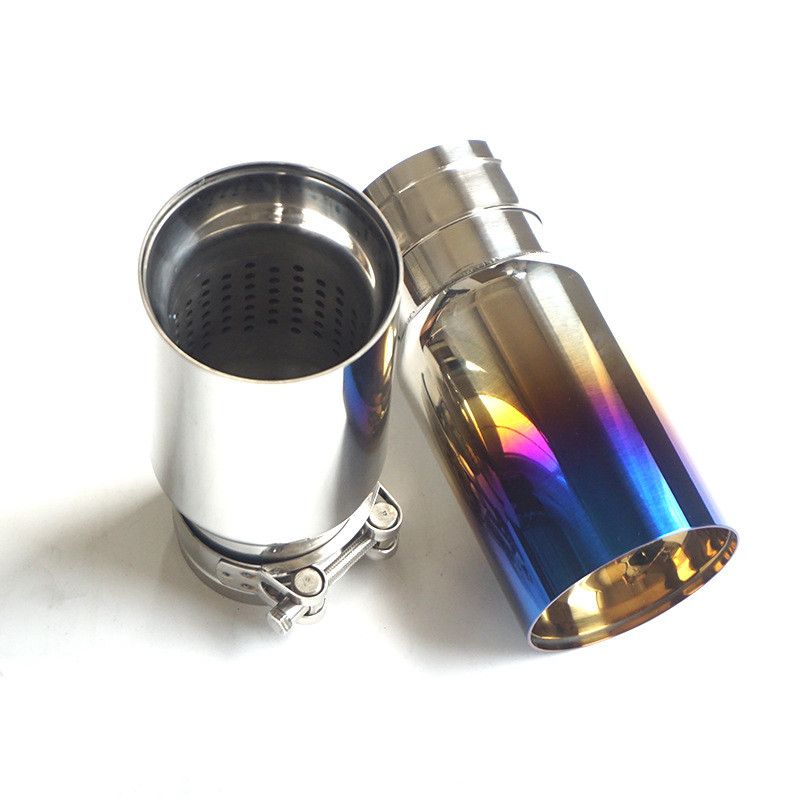 1 Piece Universal Gloss M Performance Silver Blue Exhaust tips For BMW F20 F21 F22 F23 F30 F31 F32 F33 F36 F10 F12