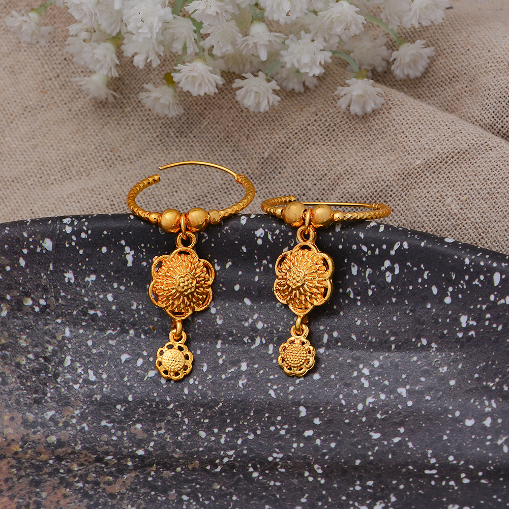 Indian Chokers Wedding Earrings Gold Color Earrings For Women African/Dubai/Arab Wedding/Party Wife Gift