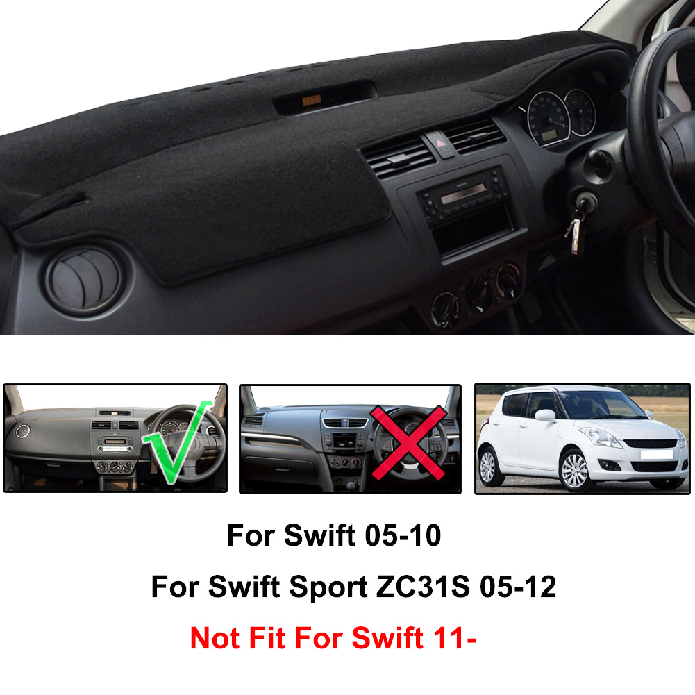 For Suzuki Swift Sport 2005 - 2007 2008 2009 2010 Dash Mat Dashboard Cover Dashmat Anti-dirty Pad Carpet Guard Car Accessories