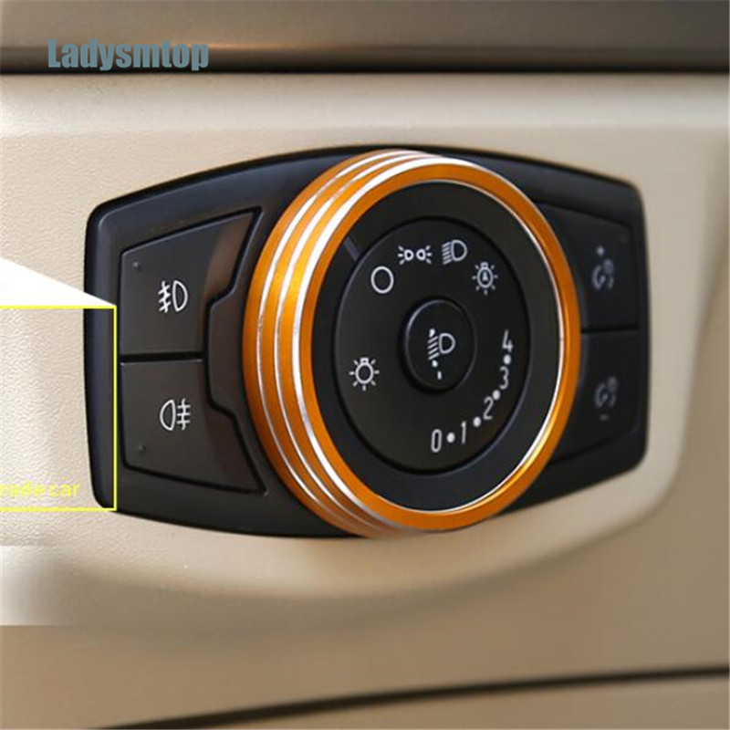 Ladysmtop Car styling Headlight adjustment Knob Case for Ford Everest Ranger Escort Mustang Mondeo Focus 3 4 Kuga Edge Taurus