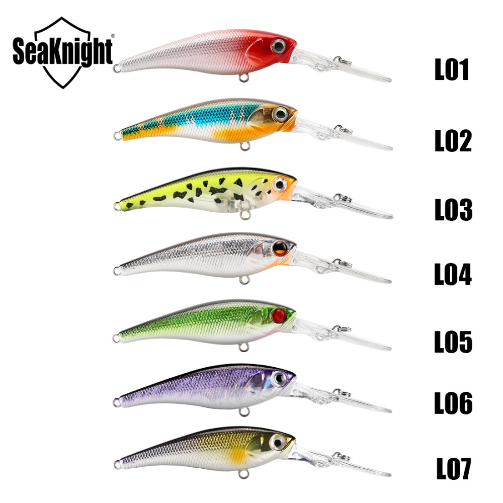 SeaKnight SK006 Minnow Hard Fishing Lures 1PC 62mm 6.2g Depth 0-2.5M Floating Wobbler Bait With 3D Eyes 2 Hooks