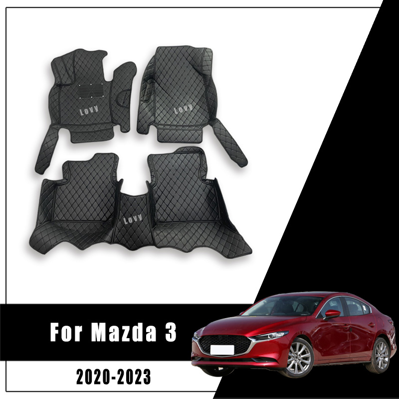Carpets Car Floor Mats For Mazda 3 Axela Sedan 2023 2022 2021 2020 Styling Custom Accessories Interior Anti-Dirty Waterproof