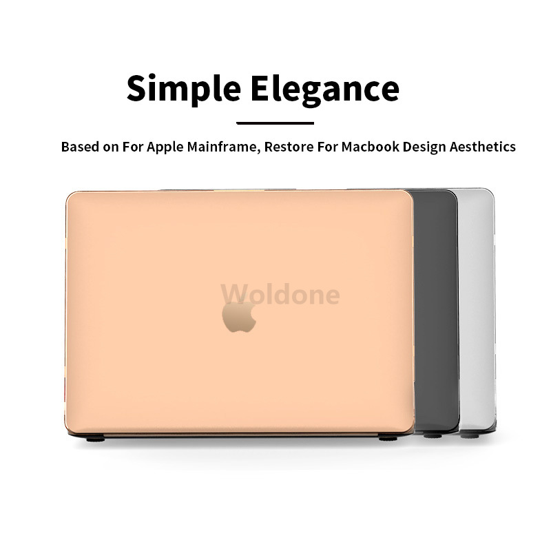 Matte Frosted Case Laptop Case for Apple MacBook Air M1 Pro 13.3 15 13 12 Inch Case New Pro 13 A1932 A1989 Cover with Touch Bar